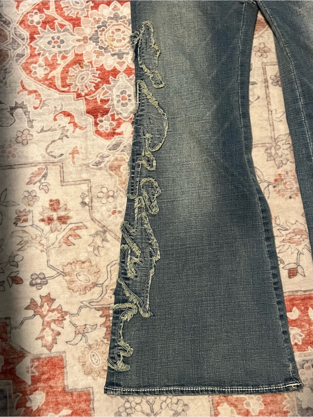 TRUE RELIGION Western Relaxed Chap Flare Jean - Picture 3 of 12